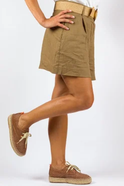Abarca Shoes Alpargatas Con Cordones^Blucher Rafia Marron