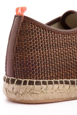 Abarca Shoes Alpargatas Con Cordones^Blucher Rafia Marron