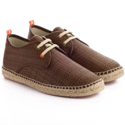 Abarca Shoes Alpargatas Blucher^Blucher Rafia Marron