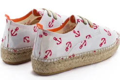 Abarca Shoes Alpargatas Con Cordones^Blucher Terra Anclas Blanco