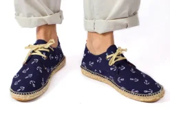 Abarca Shoes Alpargatas De Verano^Blucher Terra Anclas Marino