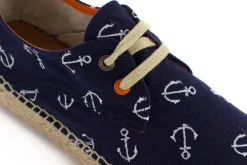 Abarca Shoes Alpargatas Con Cordones^Blucher Terra Anclas Marino