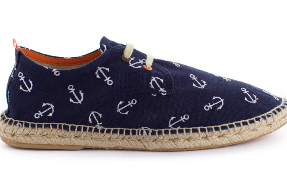 Abarca Shoes Alpargatas Blucher^Blucher Terra Anclas Marino