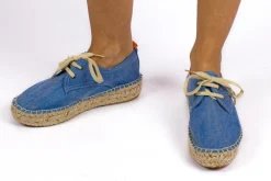Abarca Shoes Alpargatas Con Cordones^Blucher Terra Azul