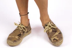 Abarca Shoes Alpargatas De Verano^Blucher Terra Camuflaje Camel
