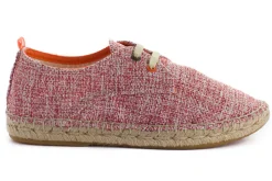 Abarca Shoes Alpargatas De Verano^Blucher Terra Casa Blanca Rojo