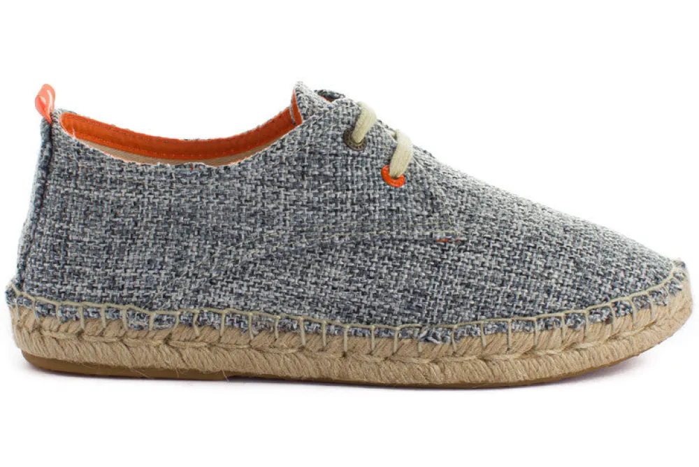 Abarca Shoes Alpargatas Con Cordones^Blucher Terra Casa Blanca Negro