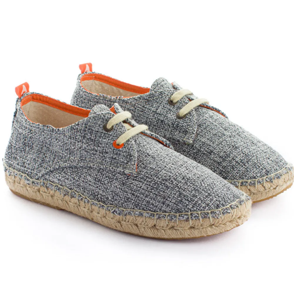 Abarca Shoes Alpargatas Con Cordones^Blucher Terra Casa Blanca Negro