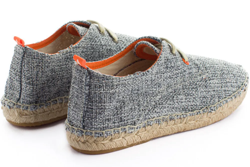 Abarca Shoes Alpargatas Con Cordones^Blucher Terra Casa Blanca Negro