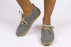 Abarca Shoes Alpargatas Con Cordones^Blucher Terra Casa Blanca Negro