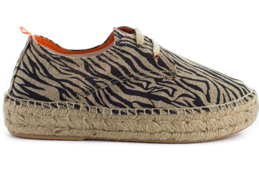 Abarca Shoes Alpargatas Con Cordones^Blucher Terra Cebra