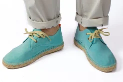 Abarca Shoes Alpargatas Con Cordones^Blucher Terra Celeste