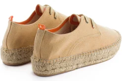 Abarca Shoes Alpargatas Con Cordones^Blucher Terra Crema