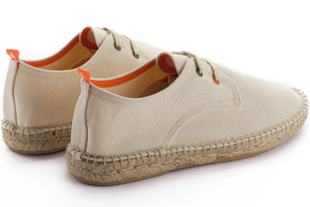 Abarca Shoes Alpargatas Con Cordones^Blucher Terra Crudo