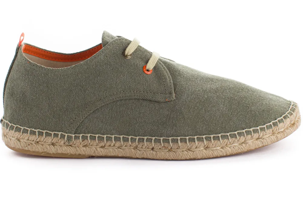 Abarca Shoes Alpargatas Con Cordones^Blucher Terra Kaki