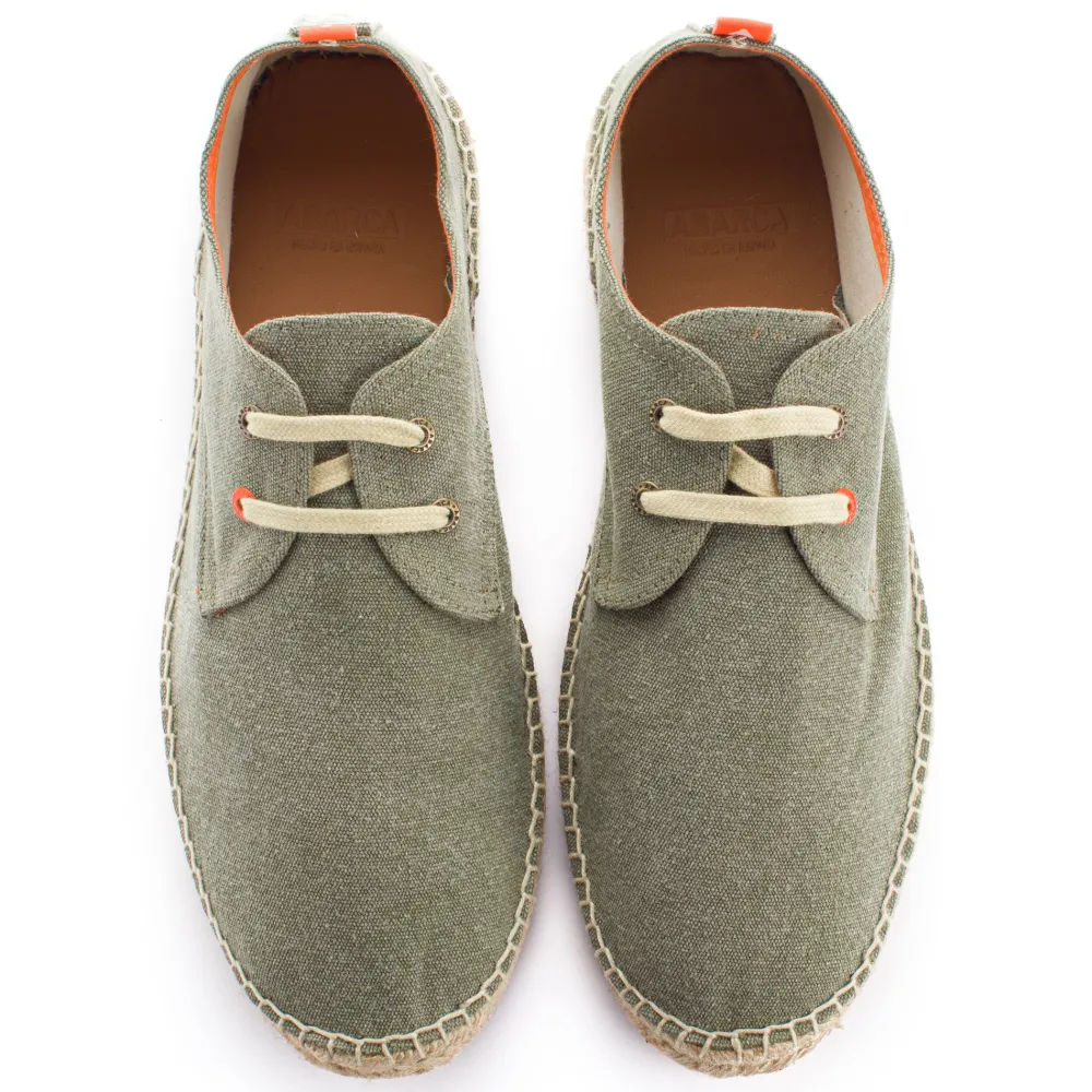 Abarca Shoes Alpargatas Con Cordones^Blucher Terra Kaki