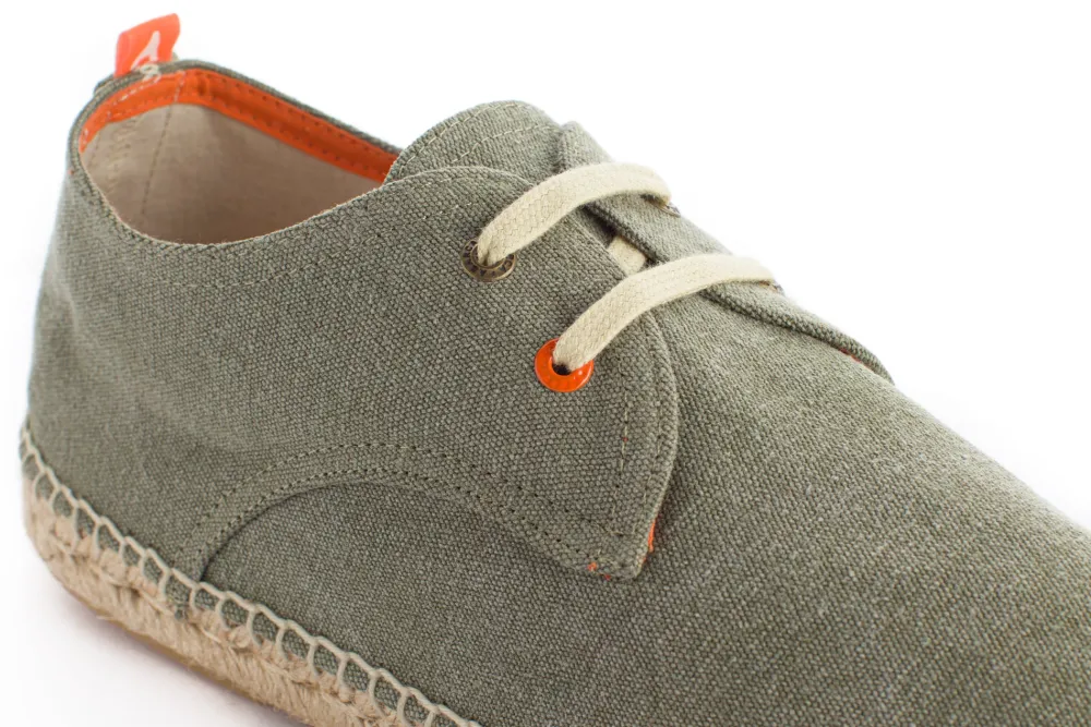 Abarca Shoes Alpargatas Con Cordones^Blucher Terra Kaki