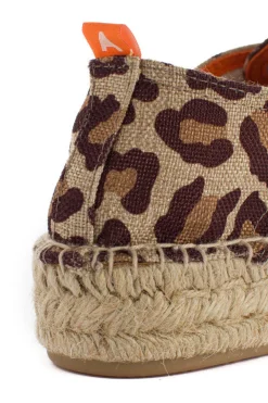 Abarca Shoes Alpargatas Con Cordones^Blucher Terra Leopardo