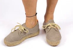 Abarca Shoes Alpargatas Con Cordones^Blucher Terra Panna