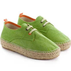 Abarca Shoes Alpargatas Con Cordones^Blucher Terra Pistacho