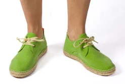Abarca Shoes Alpargatas Con Cordones^Blucher Terra Pistacho