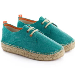 Abarca Shoes Alpargatas Con Cordones^Blucher Terra Verde