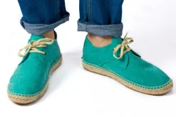 Abarca Shoes Alpargatas De Verano^Blucher Terra Verde