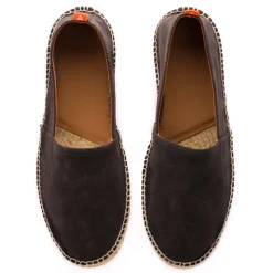Abarca Shoes Alpargatas De Verano^Camping Piel Antracita