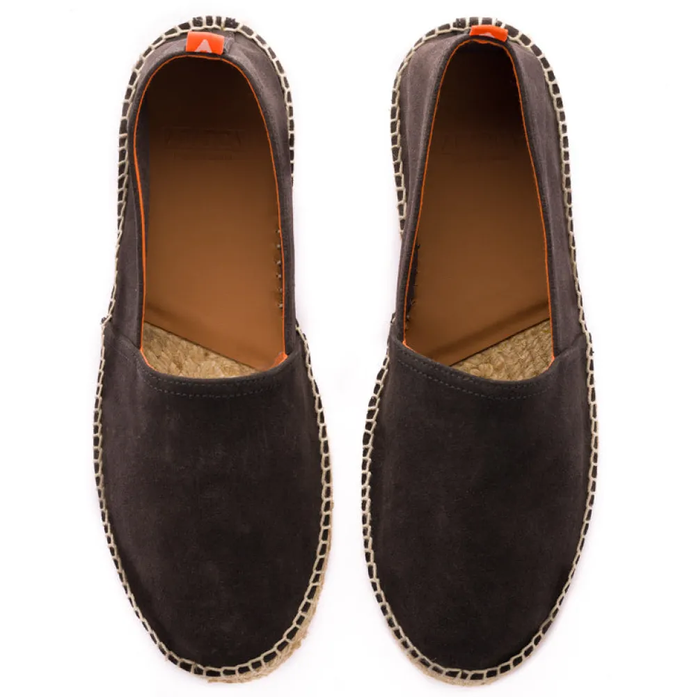 Abarca Shoes Alpargatas De Verano^Camping Piel Antracita