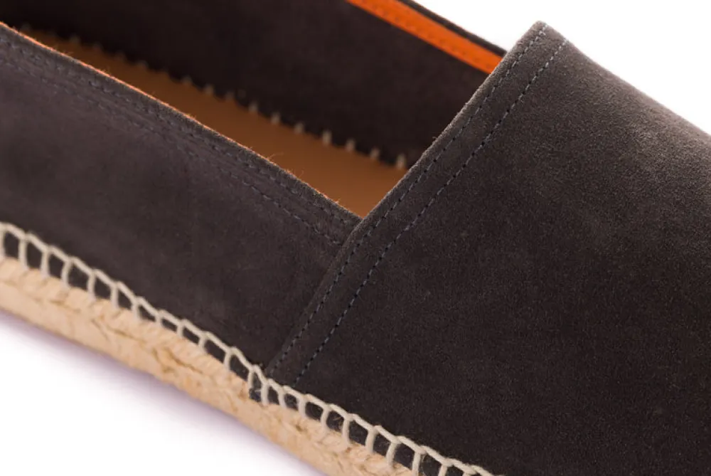 Abarca Shoes Alpargatas De Verano^Camping Piel Antracita