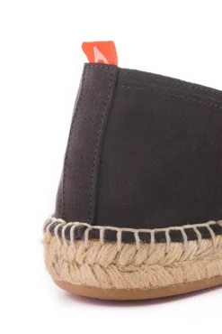 Abarca Shoes Alpargatas De Verano^Camping Piel Antracita