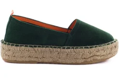 Abarca Shoes Alpargatas Yute^Camping Piel Esmeralda