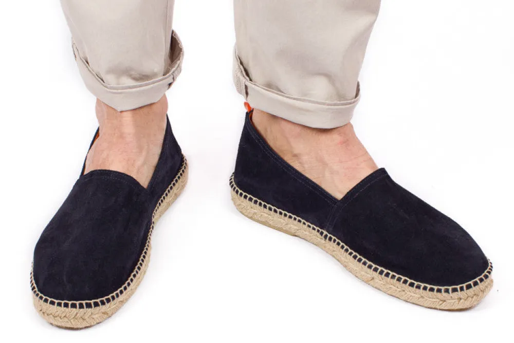 Abarca Shoes Alpargatas De Verano^Camping Piel Marino 19