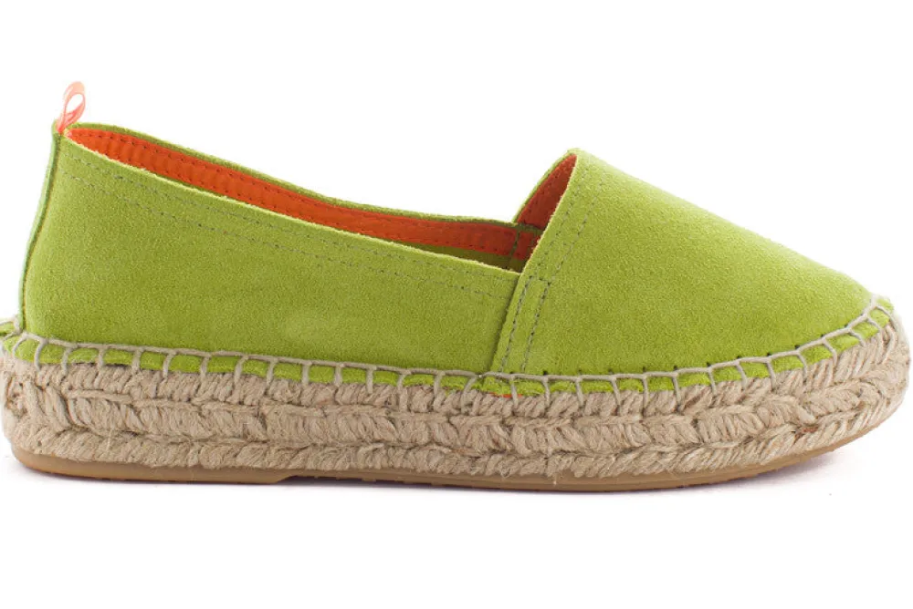 Abarca Shoes Alpargatas De Verano^Camping Piel Pistacho
