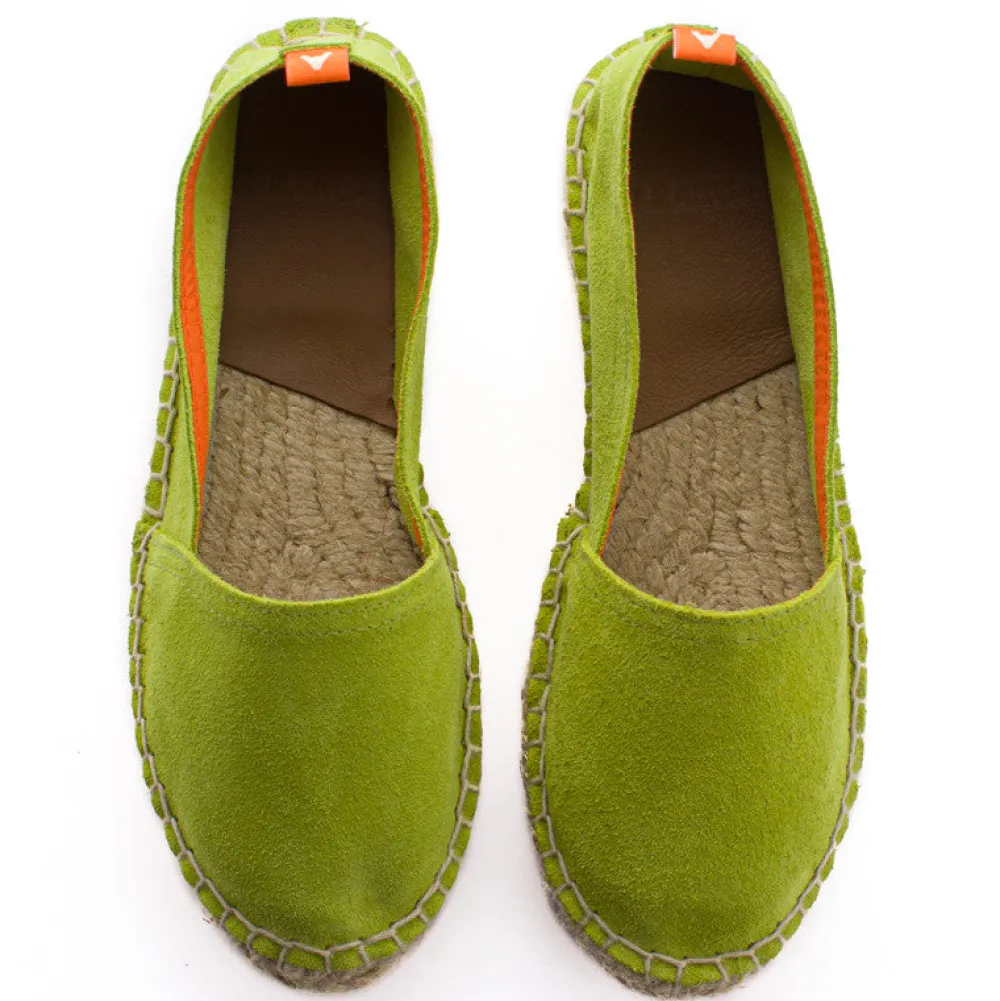 Abarca Shoes Alpargatas De Verano^Camping Piel Pistacho