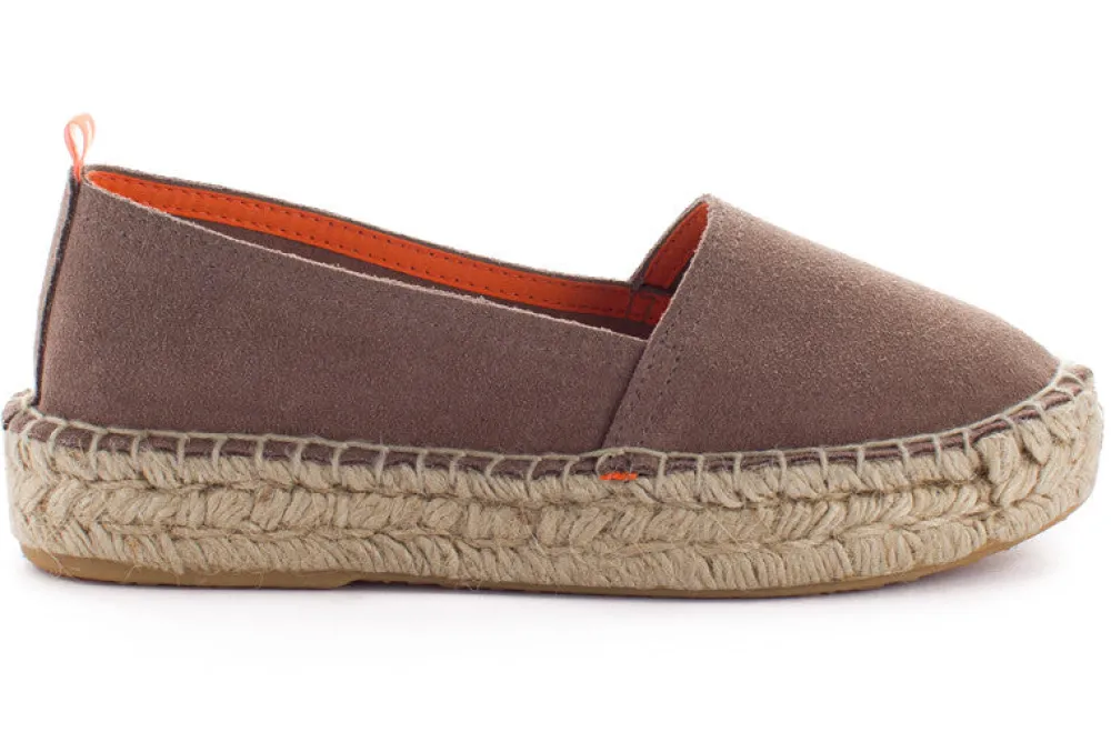 Abarca Shoes Alpargatas Yute^Camping Piel Topo 17