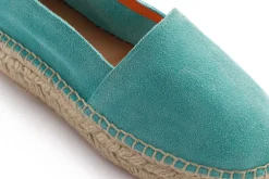 Abarca Shoes Alpargatas De Verano^Camping Piel Turquesa