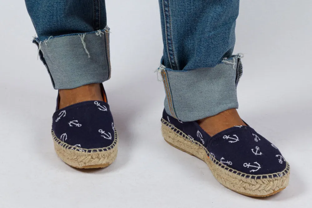 Abarca Shoes Alpargatas Yute^Camping Terra Anclas Marino