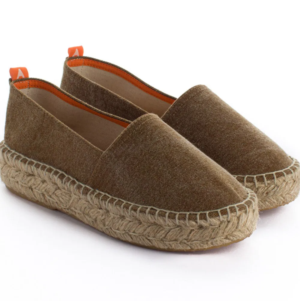 Abarca Shoes Alpargatas De Verano^Camping Terra Cuero