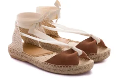 Abarca Shoes Menorquinas^Menorquinas Cinta Nobuck Brandy