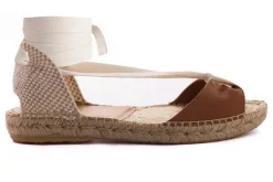 Abarca Shoes Alpargatas Yute^Menorquinas Cinta Nobuck Brandy