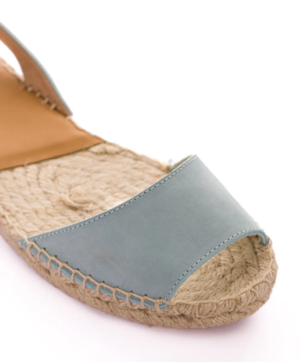 Abarca Shoes Alpargatas De Verano^Menorquinas Nobuck Celeste