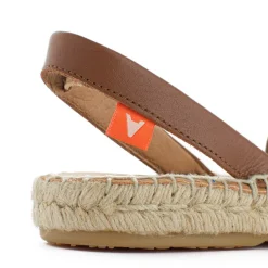 Abarca Shoes Alpargatas De Verano^Menorquinas Piel Con Rayas Azules