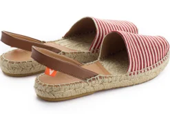 Abarca Shoes Menorquinas^Menorquinas Piel Con Rayas Rojas