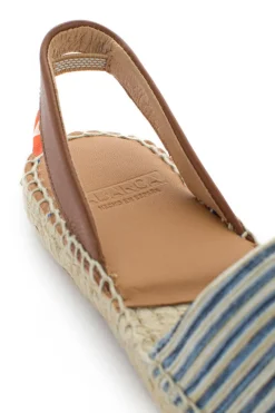 Abarca Shoes Menorquinas^Menorquinas Piel Con Rayas Azules