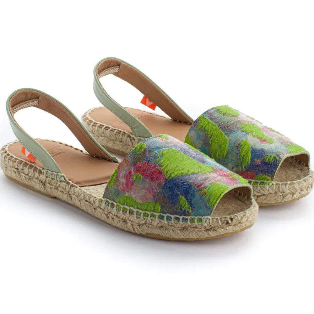 Abarca Shoes Menorquinas^Menorquinas Piel Fantasia Pistacho