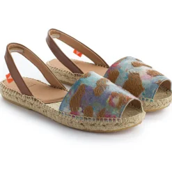 Abarca Shoes Menorquinas^Menorquinas Piel Fantasia Marron