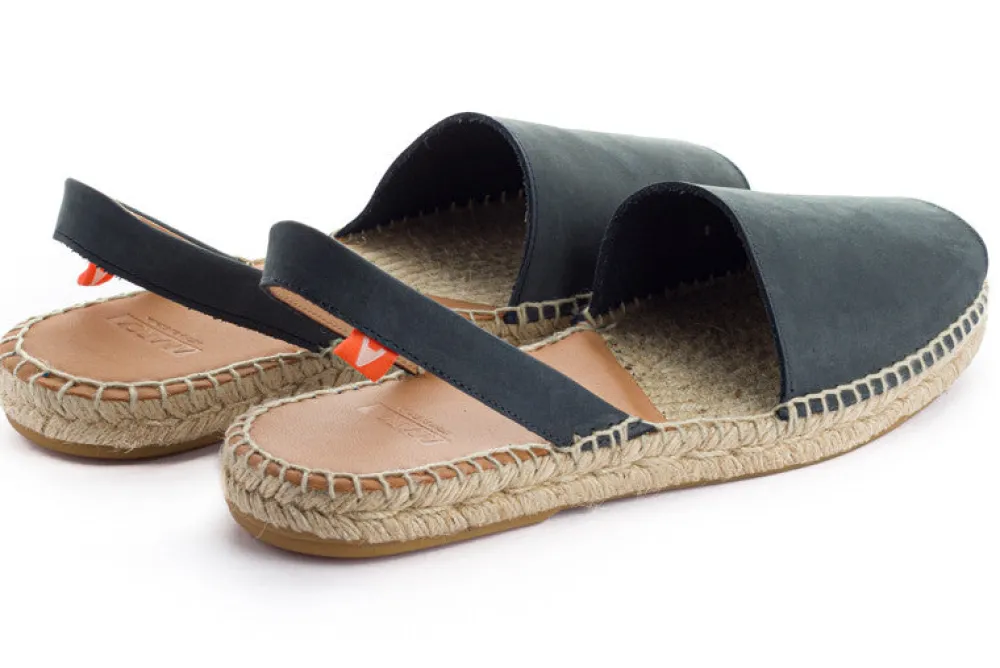 Abarca Shoes Alpargatas De Verano^Menorquinas Piel Marino