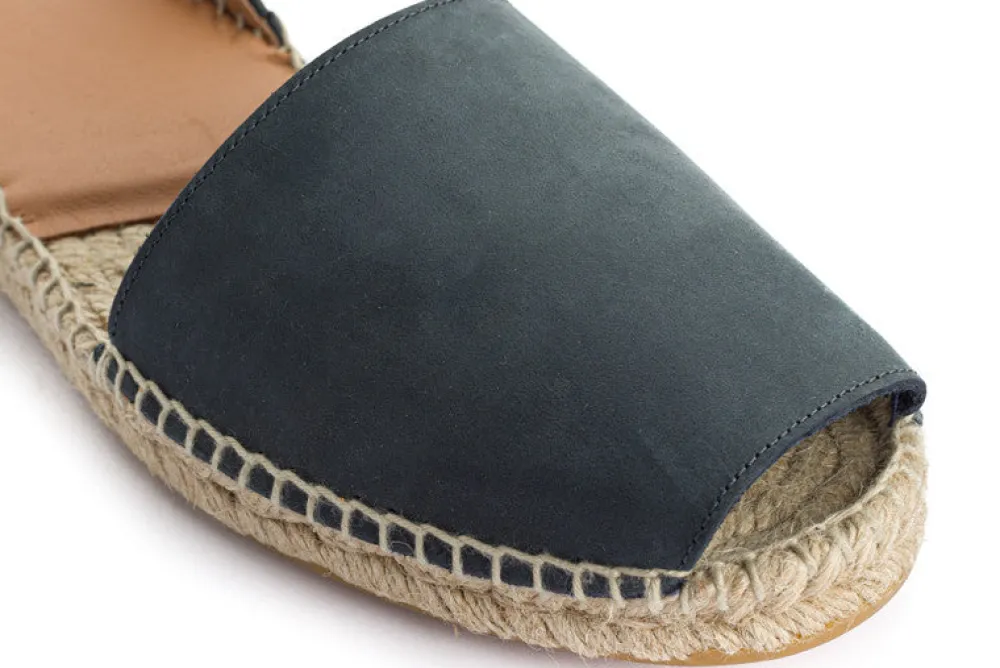 Abarca Shoes Alpargatas De Verano^Menorquinas Piel Marino