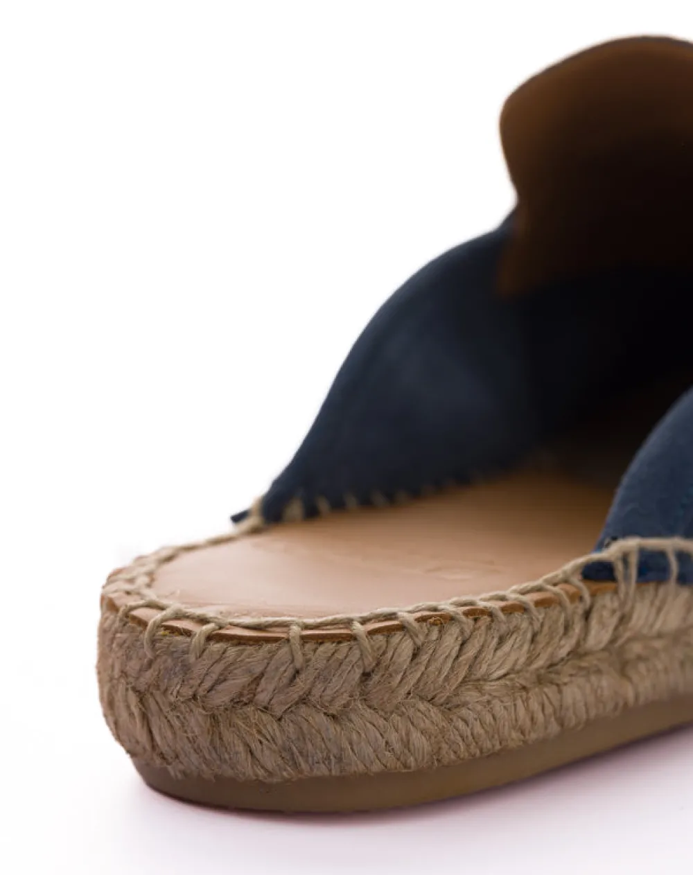 Abarca Shoes Alpargatas De Verano^Mocasín Abierto Borlas Piel Aguamar
